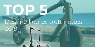 Top 5 trottinettes électriques 2019