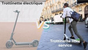 Trottinette électrique vs libre service