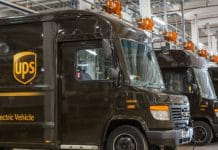 Camion livraison hybride UPS