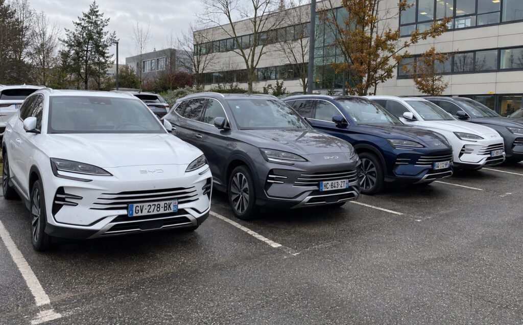 flotte de véhicules BYD
